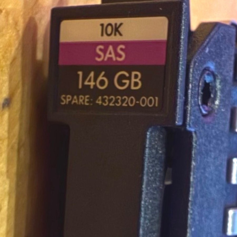 HP 146GB 15K SAS Hårddisk