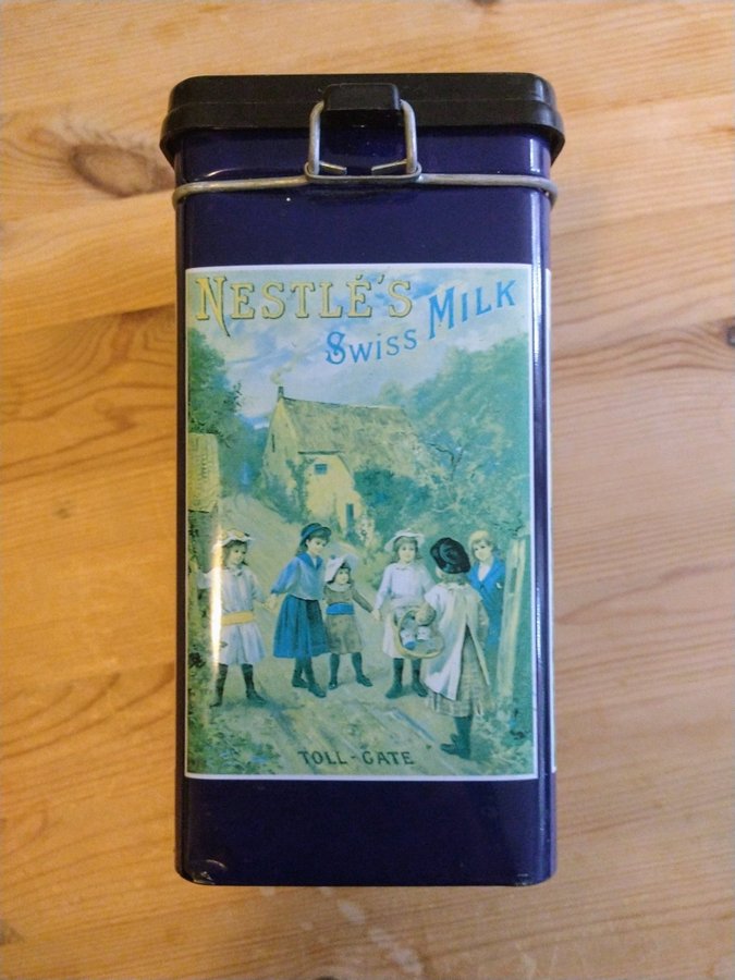 Samlarsak Plåtburk burk Vintage Nestle`s Swiss Milk Samlarobjekt