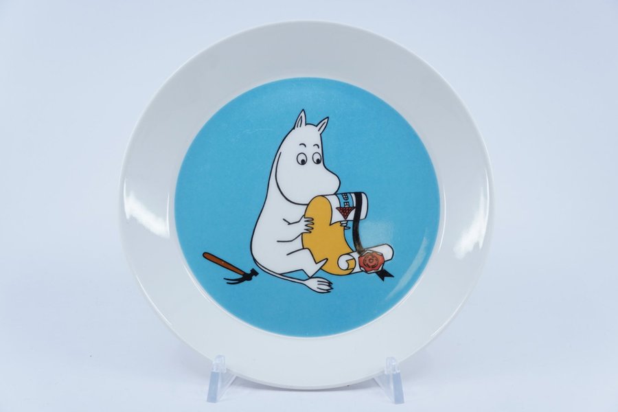 Mumintallrik Mumintrollet, turkos / Moomin Plate Moomintroll