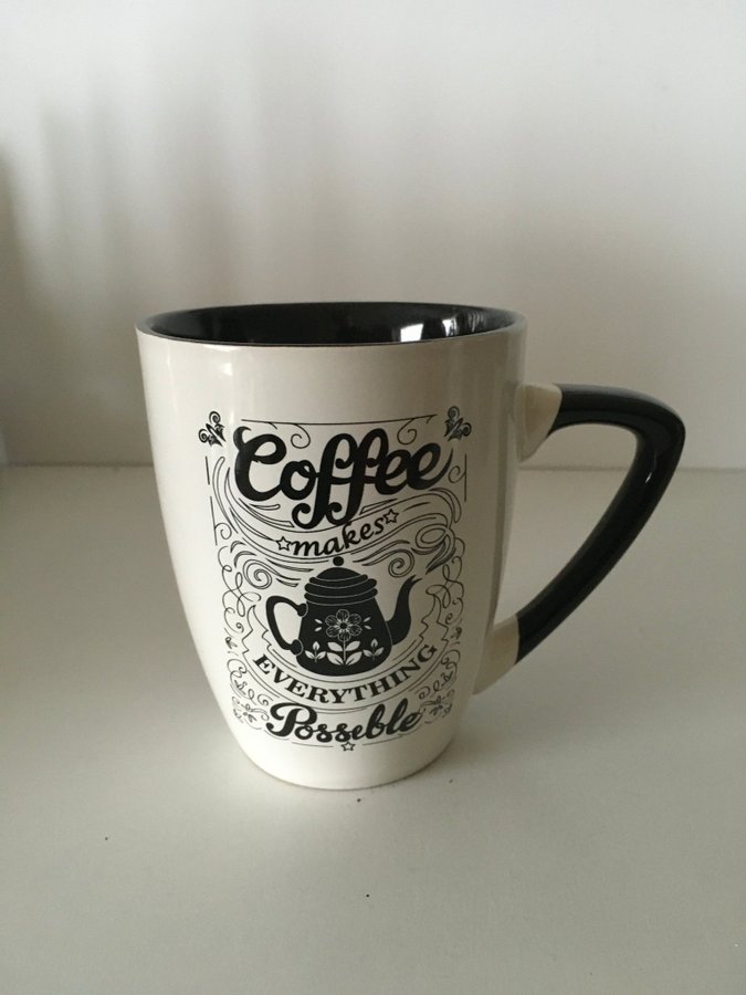 Kaffekopp mugg ”Coffee Makes Everything Possible”