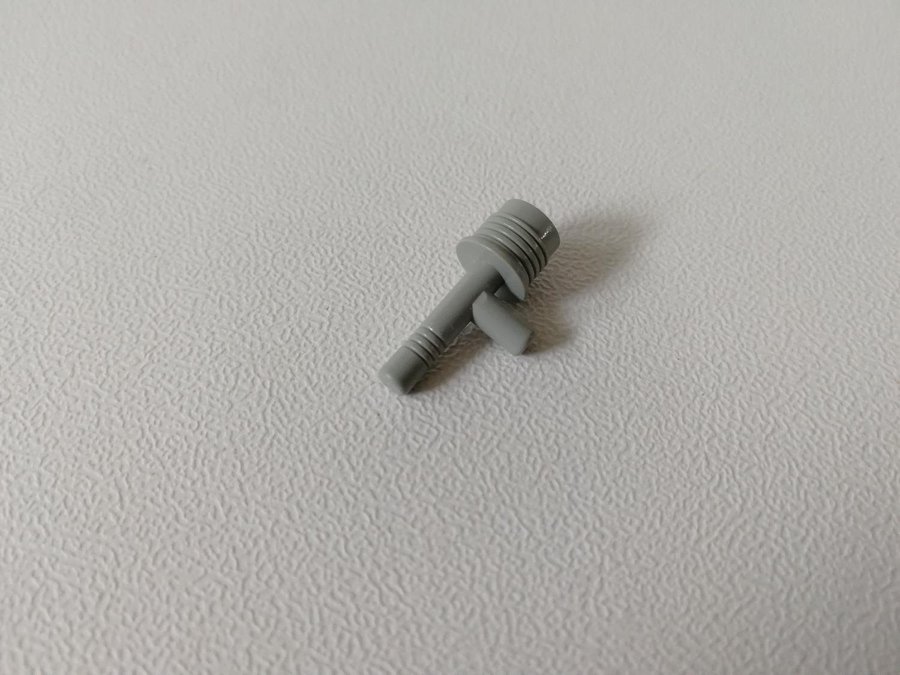 Lego - tillbehör - redskap - space gun - part 3959 - ljusgrå (old light gray)