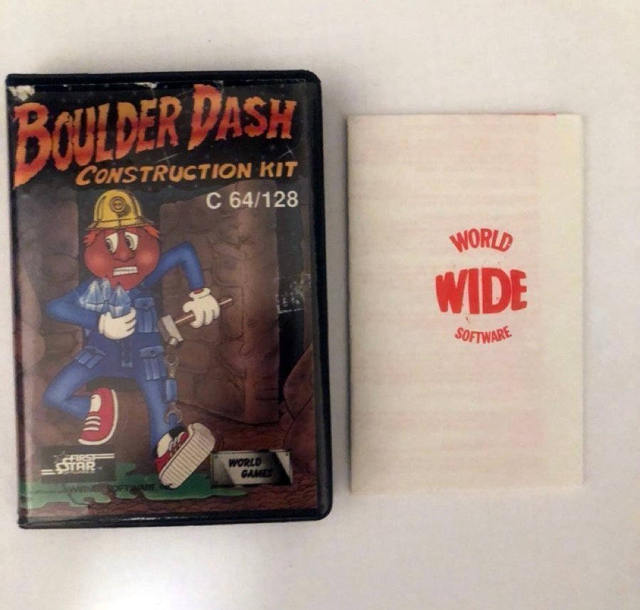 Boulder Dash Construction Kit (Commodore 64/C64 Spel Kassett)