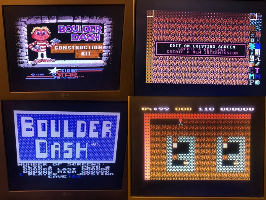 Boulder Dash Construction Kit (Commodore 64/C64 Spel Kassett)