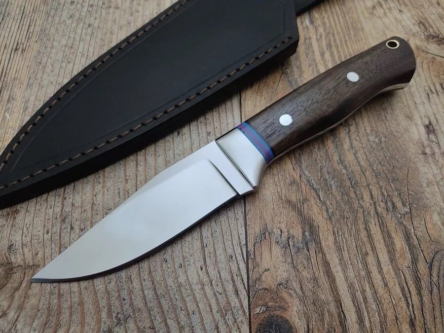 Custom Handmade Carbon Steel Fixed Blade Bushcraft Camping Skinner Hunting knife