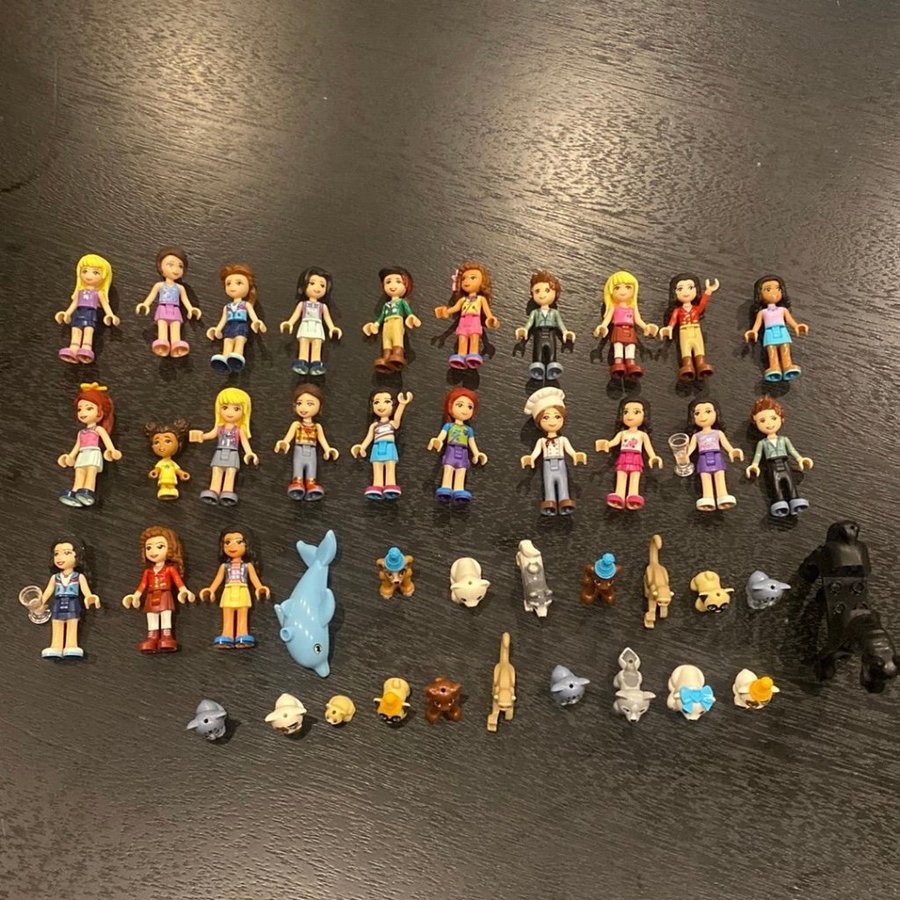 LEGO Friends 23 Minifigurer  18 Djur