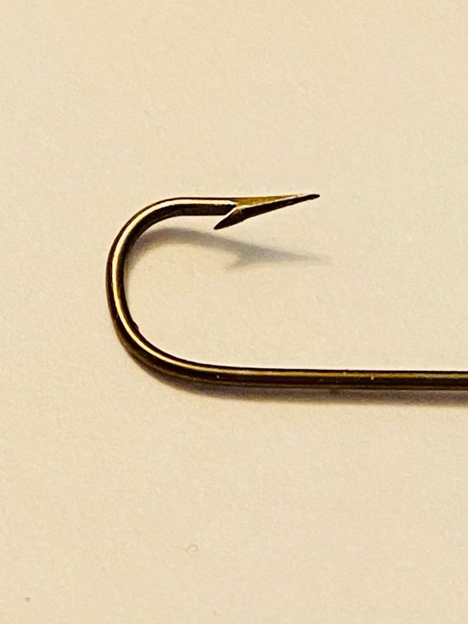 MUSTAD nr4 Qual 3354 100 krokar special i sin original ask! Brons !