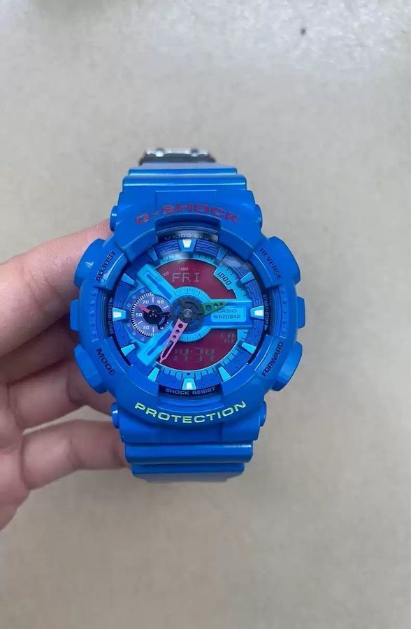 Casio G-Shock GA-110-HC Watch Rare Blue