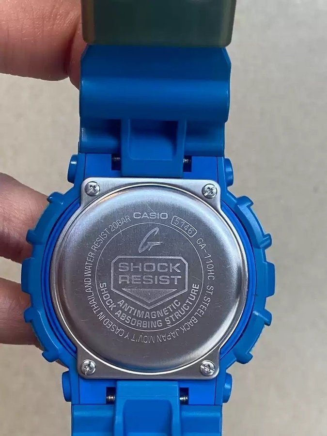 Casio G-Shock GA-110-HC Watch Rare Blue