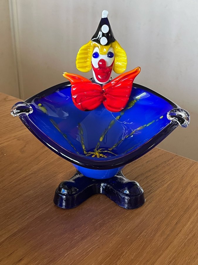 Glaskonst Clown Skål