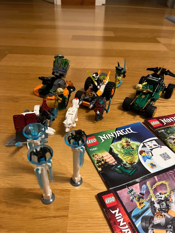 5x Lego Ninjago 70681, 71700, 70687, 70671, 71706