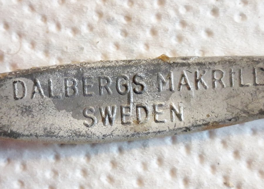 ETT STYCKEN ÄLDRE FISKEDRAG FÖR MAKRILL, DALBERGS MAKRILL