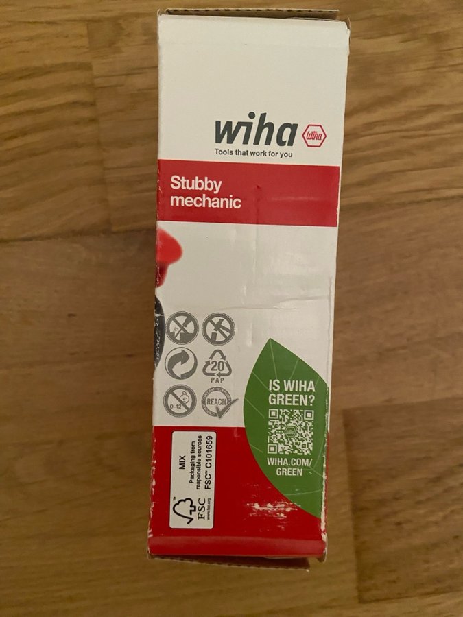 Wiha Stubby Mechanic skruvmejsel med bitmagasin