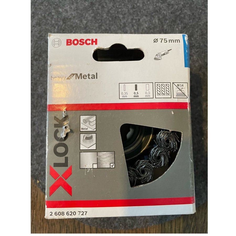 Bosch X-LOCK Slipborste för Metall 75mm