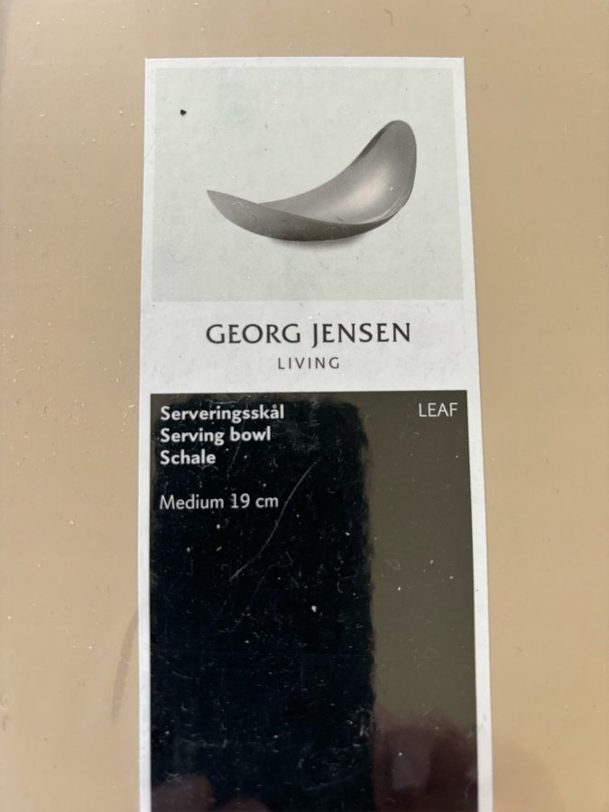 Georg Jensen Living Serveringsskål LEAF Medium 19cm