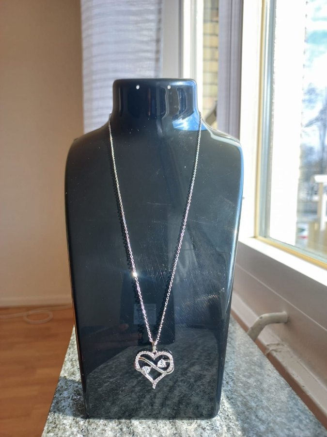 New 925 sterling silver heart pendant chain