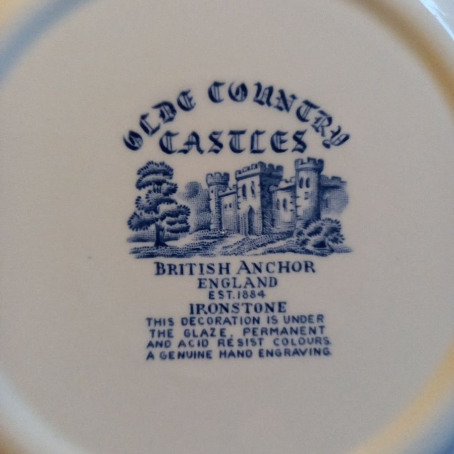 "Olde Country Castles" British AnchorIronstone