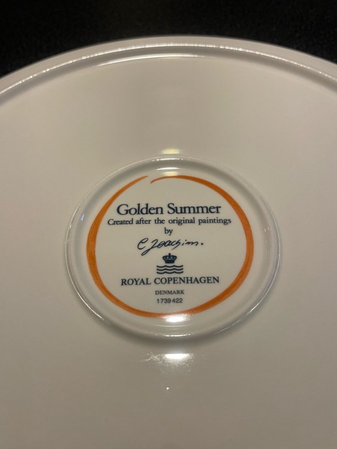 Royal Copenhagen Tallrik Golden Summer