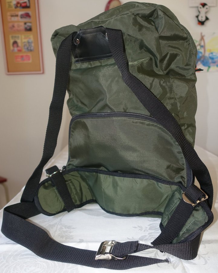 FJÄLLRÄVEN/ Kombinerad ryggsäck  midjeväska/ Vintage/ Säck/ Fjällrävensäck