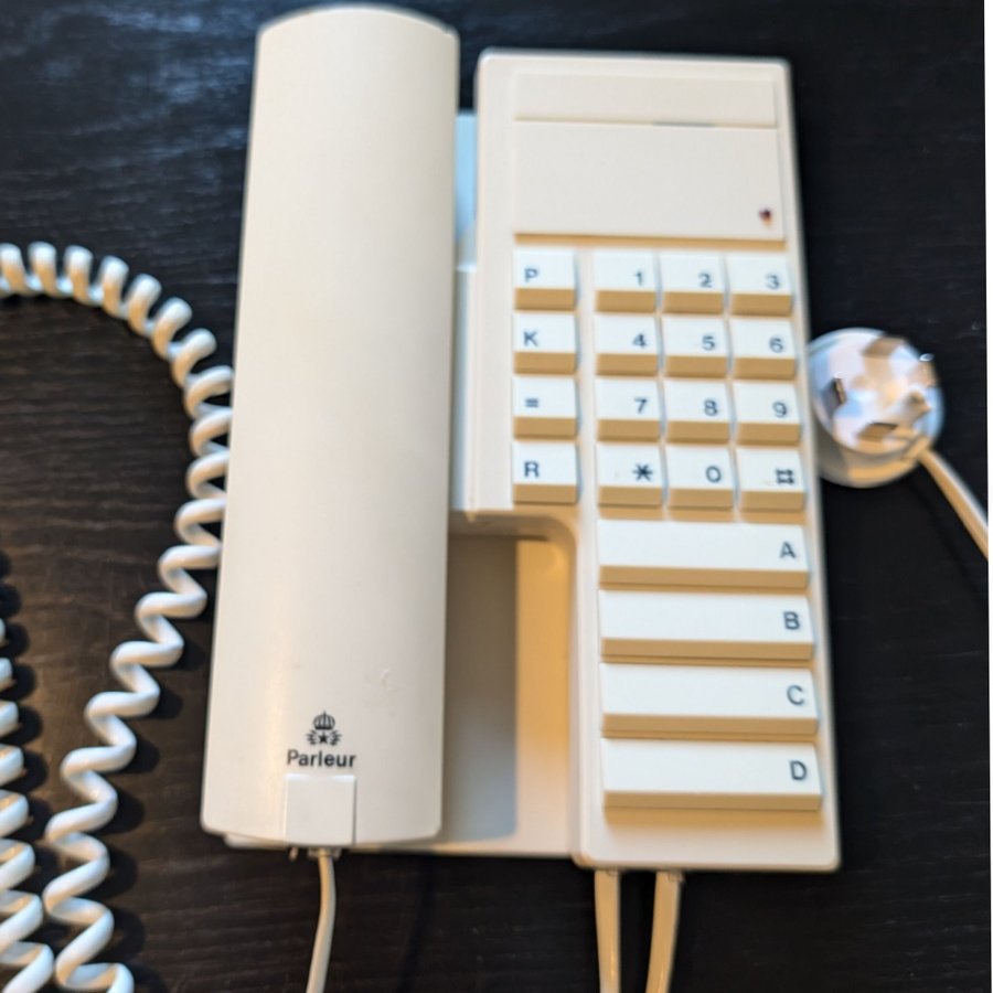 Parleur telefon, retro, Televerket