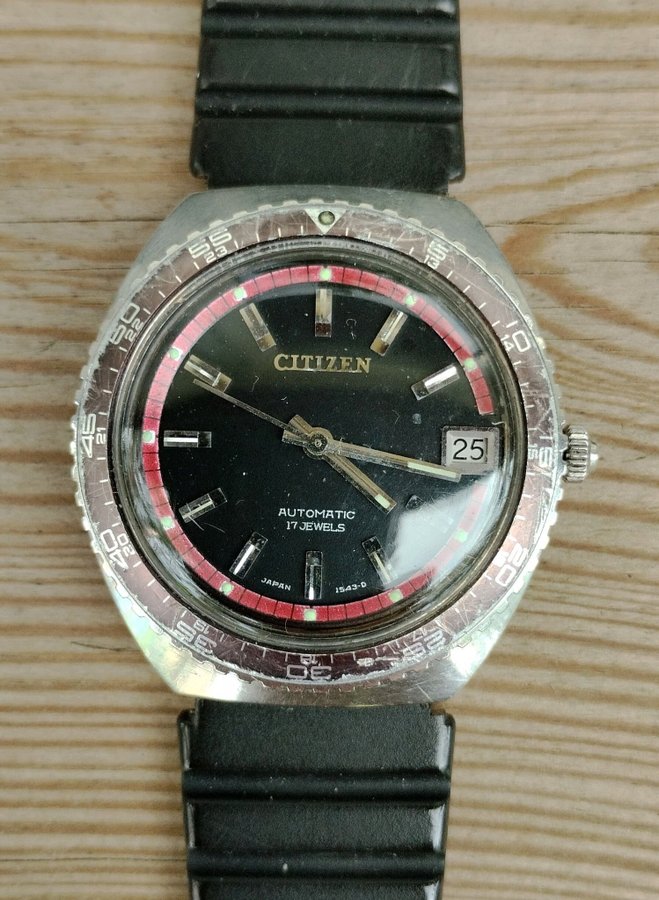 Citizen Autodater Parawater dykare apr 1969