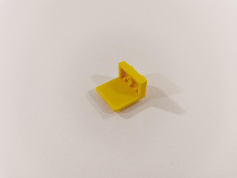 Lego - bracket - modifierad - 1x2 / 2x2 - part 44728 - gul