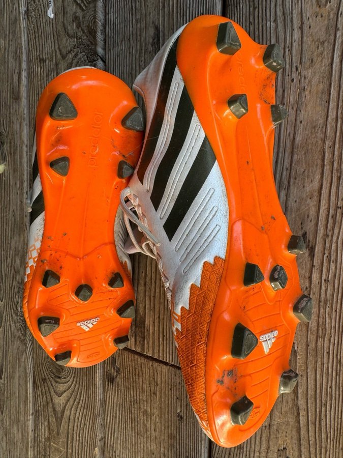 Adidas Fotbollsskor Vit/Orange Storlek 38 2/3 US 6