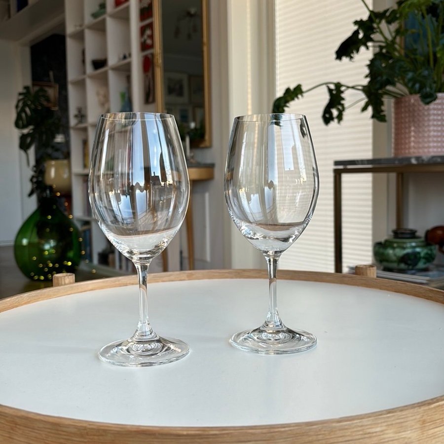 2 st Riedel vinglas, rödvinglas