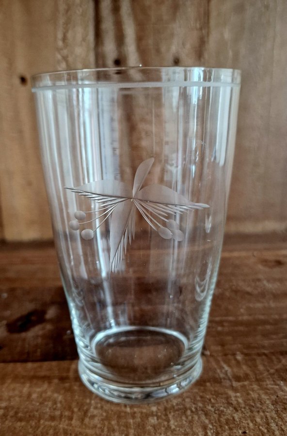 4 st stora Kosta Boda grogglas ölglas vintage retro kristallglas