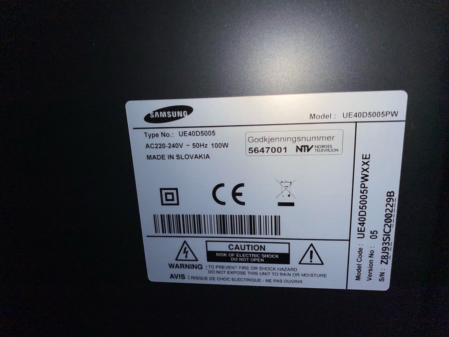 Samsung UE40D5005PW