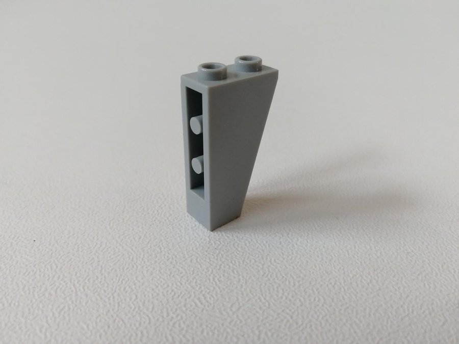 Lego - sned - slope - inverted - 2x1x3 - part 2449 - ljusgrå (bluish)