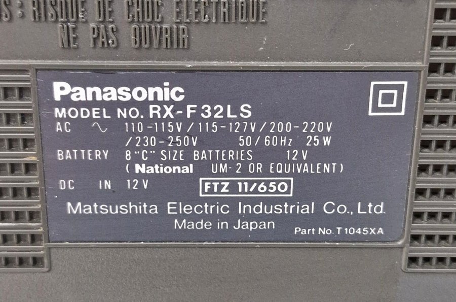 Panasonic RX-F32LS stereo