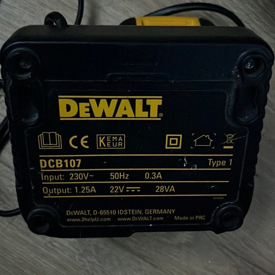 DEWALT Batteri DCB107 108V/144V/18V