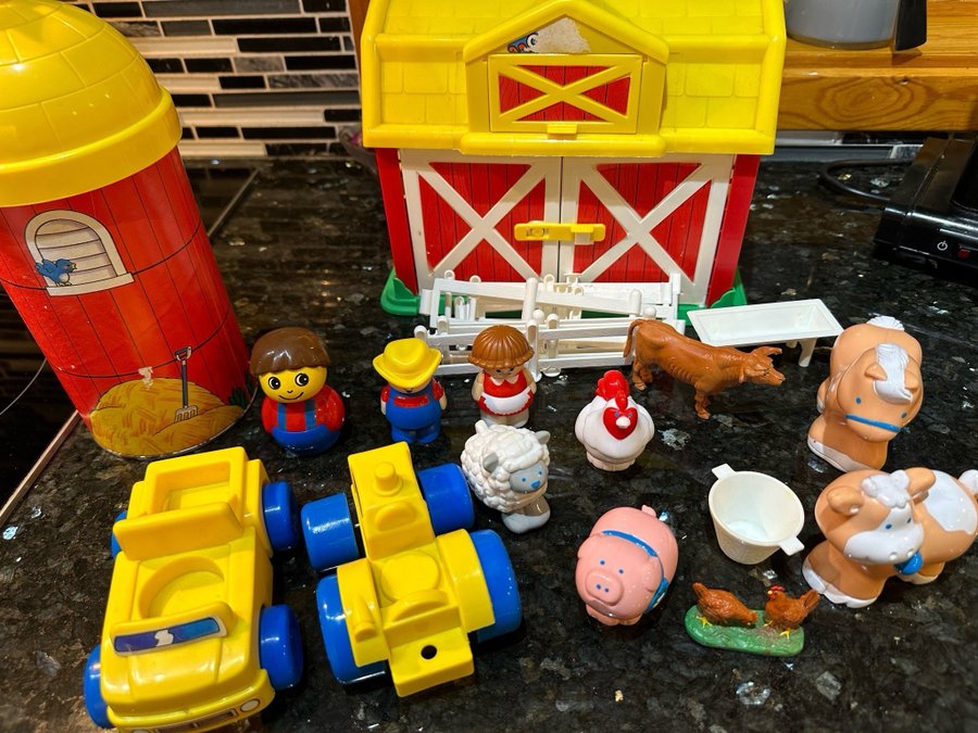 Säljes: Fisher-Price Bondgård Chunky Farm Lekset vintage