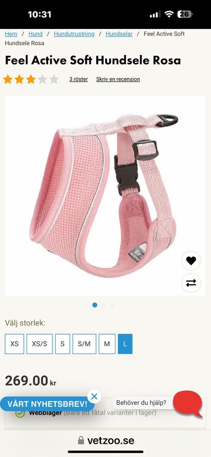 Feel Active Soft Hundsele Rosa