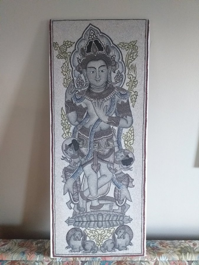 STOR TAVLA CANVAS HINDUISK GUD HINDUISM BUDDAH 31X75 CM