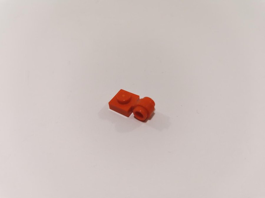 Lego - bit - plate - modifierad - ring - 1x1 - part 4081 - röd