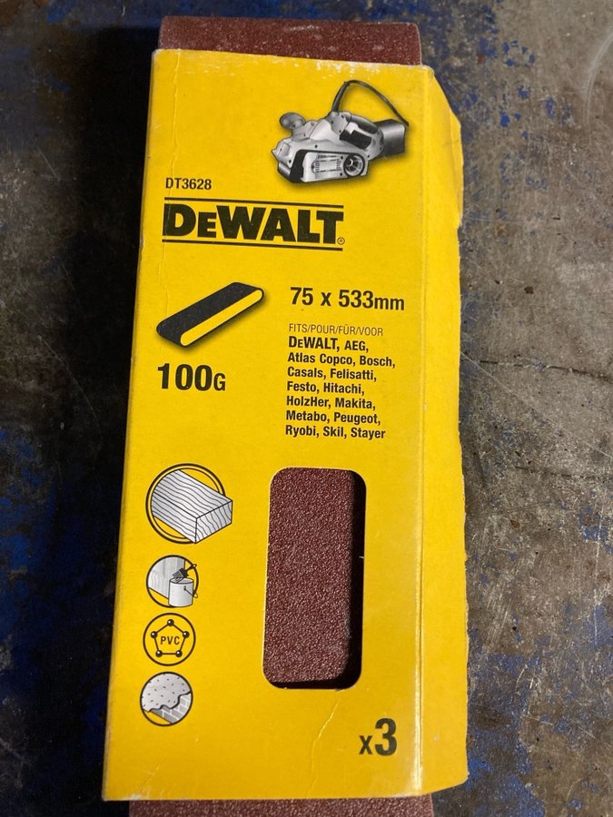 DEWALT Slipband 75 x 533mm