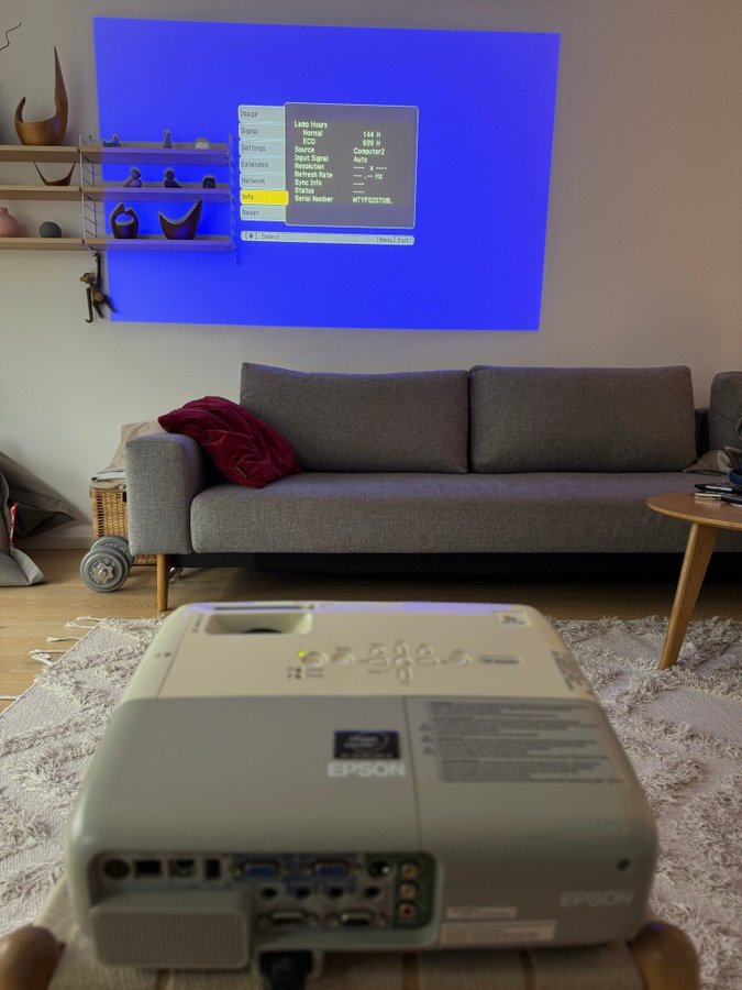 Epson Video Projector, Bärbar, 10% använd livslängd