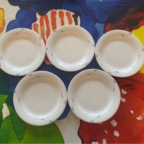 Arabia Arctica Regina 5 set med kaffekopp, assiette Inkeri Leivo 1987-1988