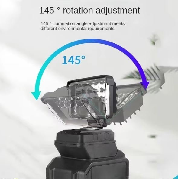 Portabel LED Arbetslampa för DeWalt 18V Batteri - 4-tums Trådlös Spotlight