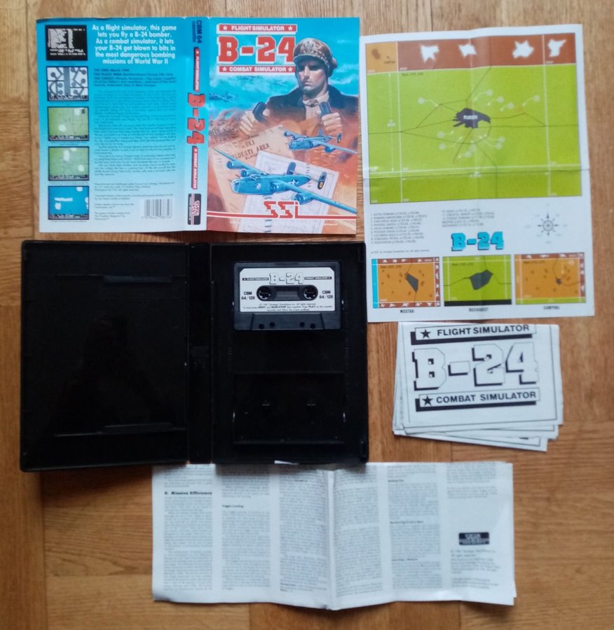 B-24 (US Gold - SSI) ->TESTAD<- Commodore 64 / C64 Spel