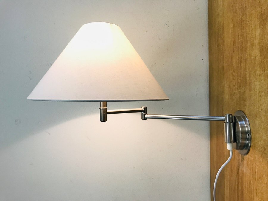 Krom vikbar vägglampa, IKEA Typ V9202, Retro vägglampa