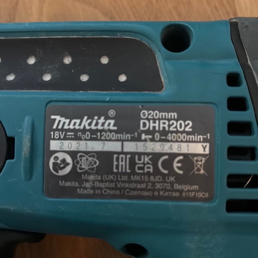 Makita DHR202 Slagborrmaskin