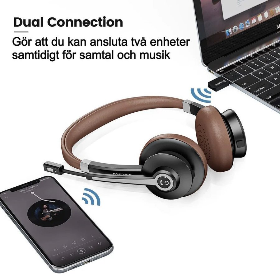 Trådlöst Bluetooth-headset Med Mikrofon