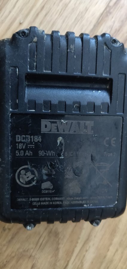 Dewalt 18V XR 5.0Ah batteri