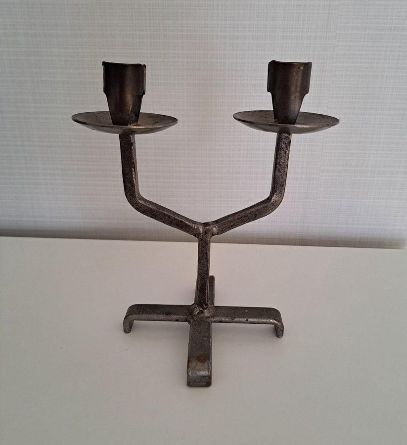 Ljusstake i metall vintage