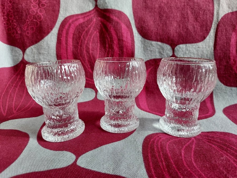 -(@ Retro snapsglas Kekkerit av Timo Sarpaneva för Iittala @)-