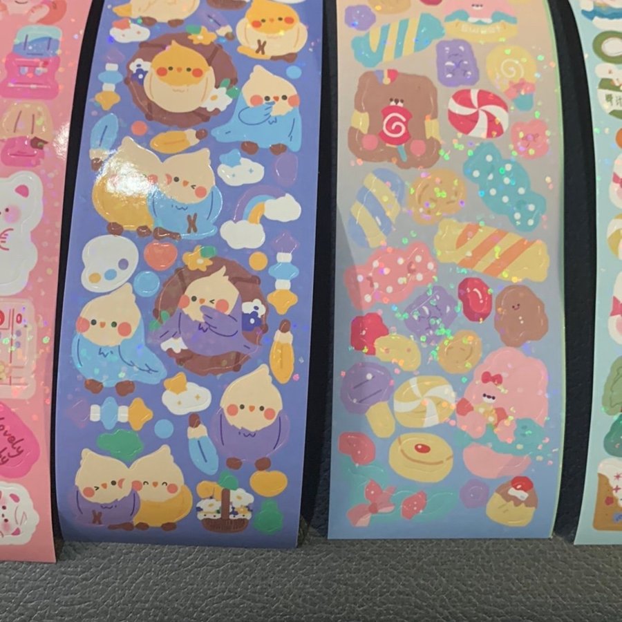 Klistermärken kawaii Sticker Set med 10st ark