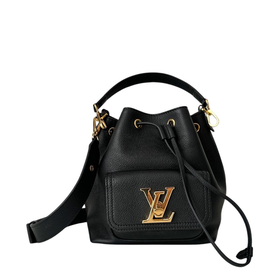 Louis Vuitton Lockme Bucket Noir MM Bag