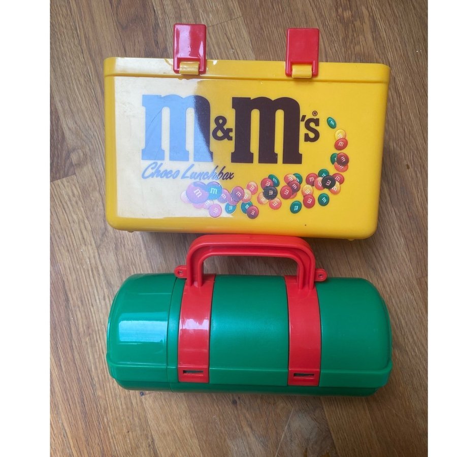 MMs Lunchbox och termos vintage 1999